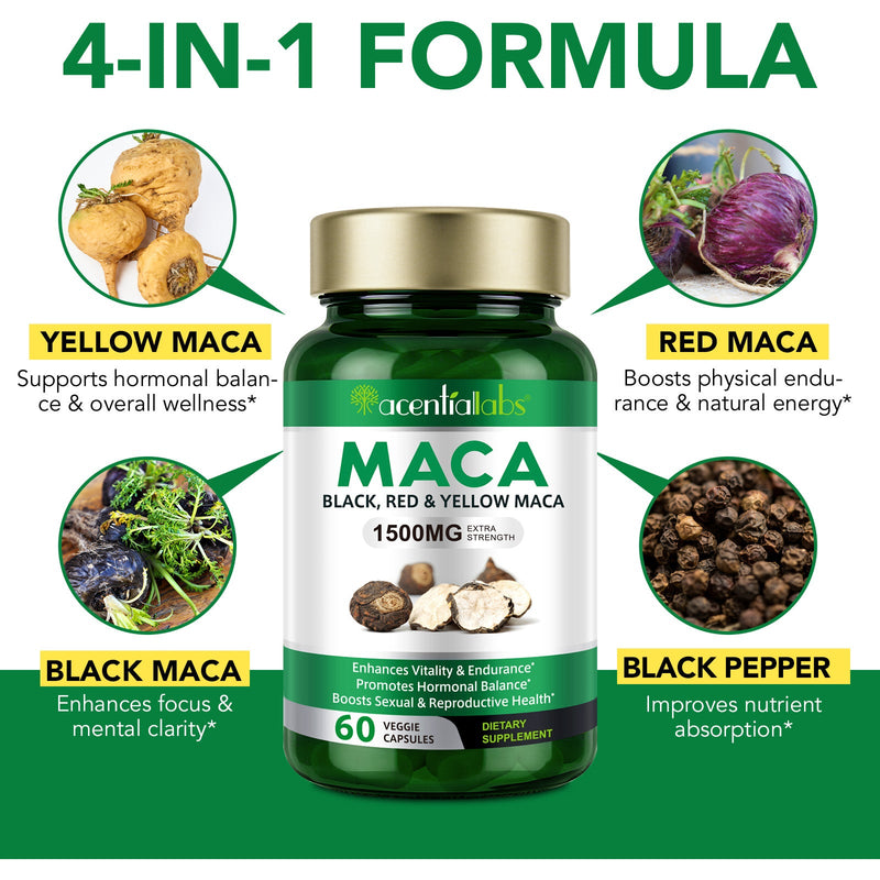Black, Red & Yellow Maca