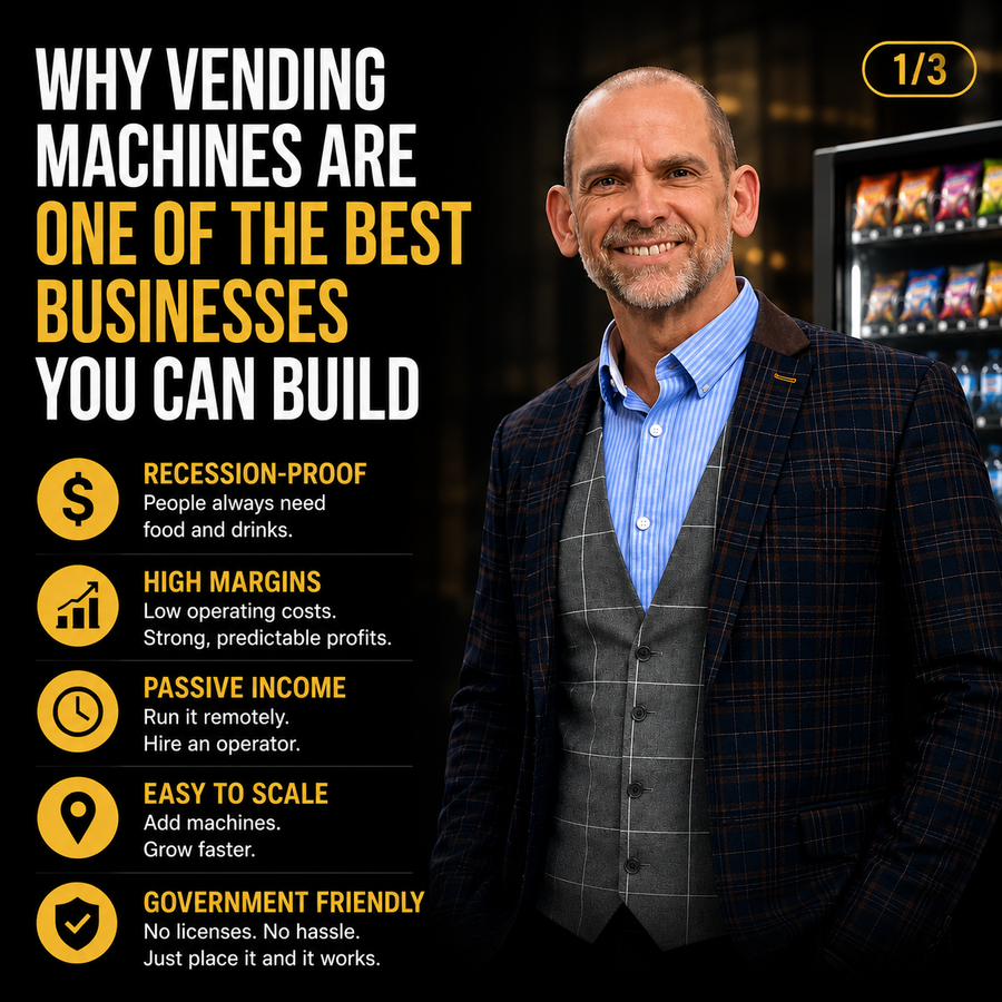 Stable Passive Income with Vending Machines